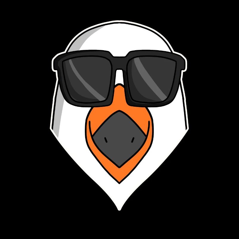 Coole Möwe mit Sonnenbrille