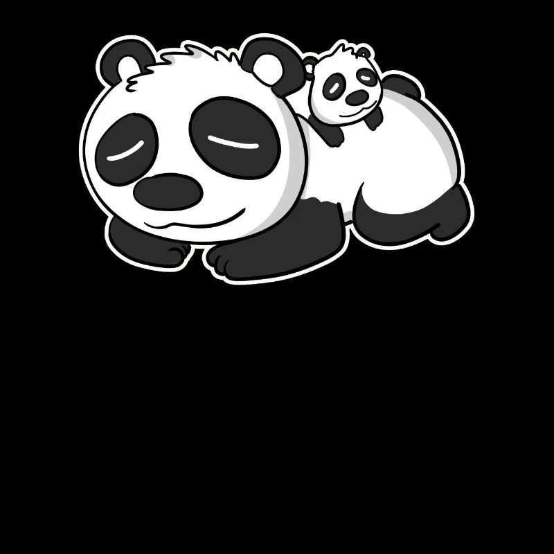 Panda Papa mit Baby Panda