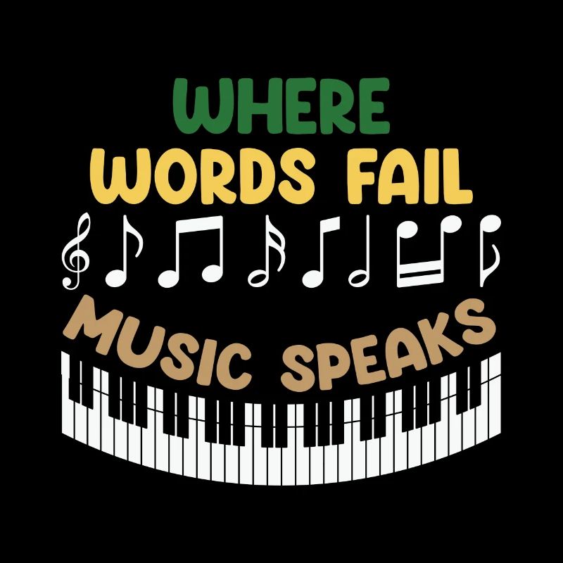 Conception musicale avec des messages de motivation