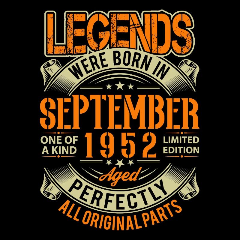 1952 September Geburtstag Legende