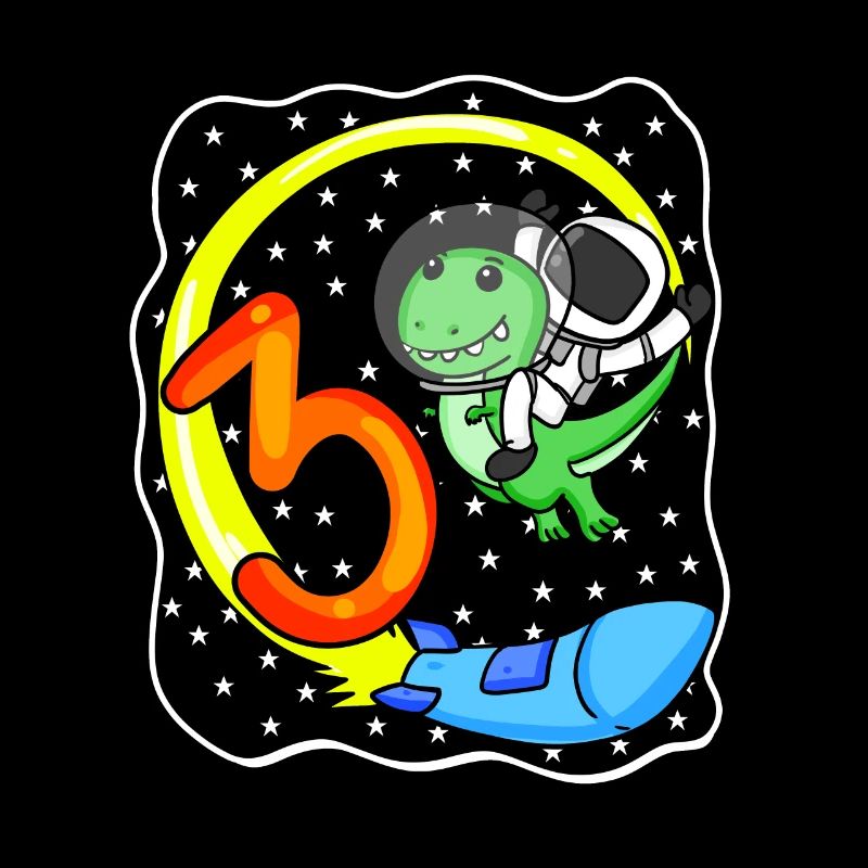 Jeune astronaute dinosaure de 3 ans