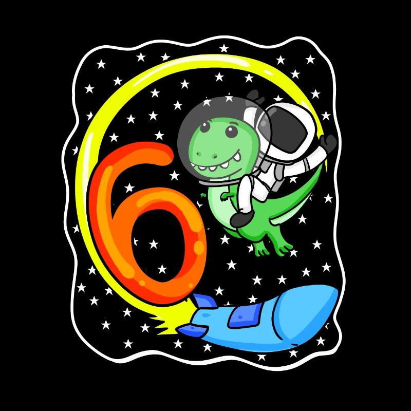 Jeune astronaute dinosaure de 6 ans