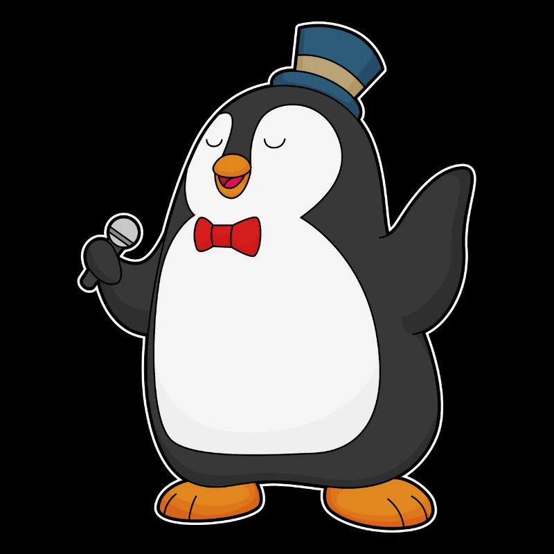 Chant du micro Penguin Singer