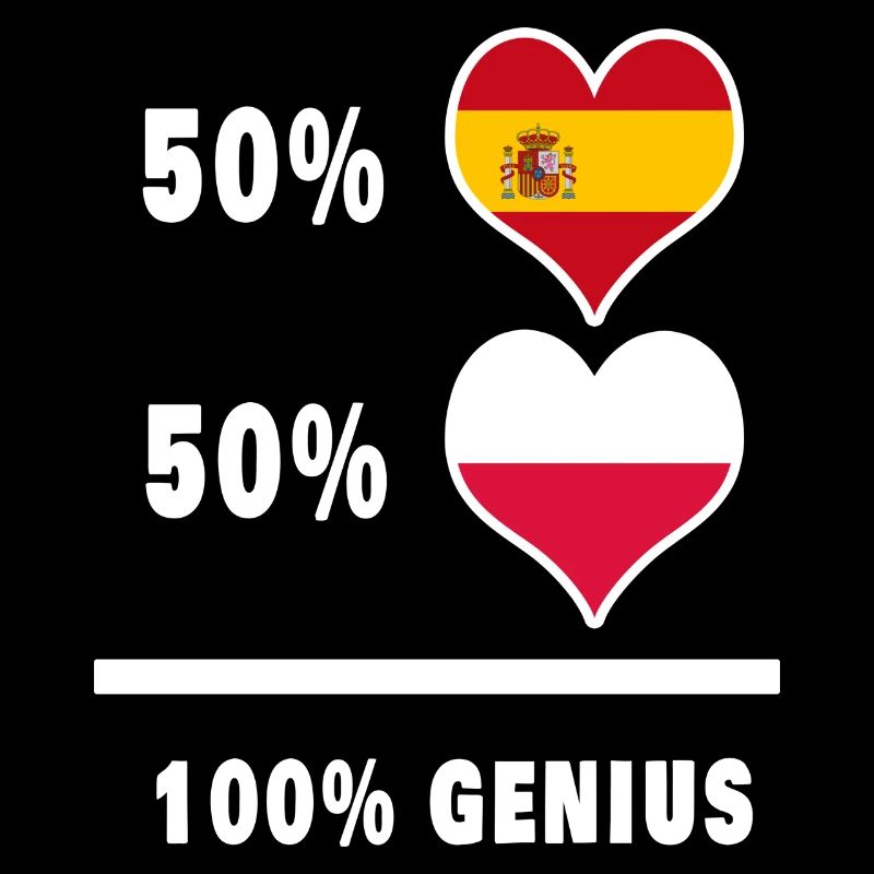 Polen und Spanien Genie / Geschenk