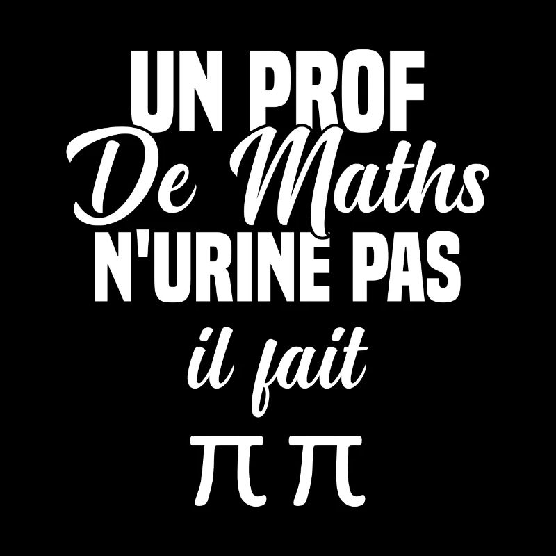 Idée cadeau humour jeu de mots prof de maths