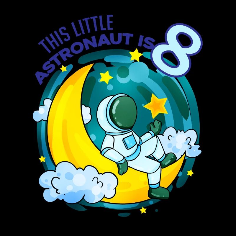 8e anniversaire 8 ans jeune astronaute de l’espace
