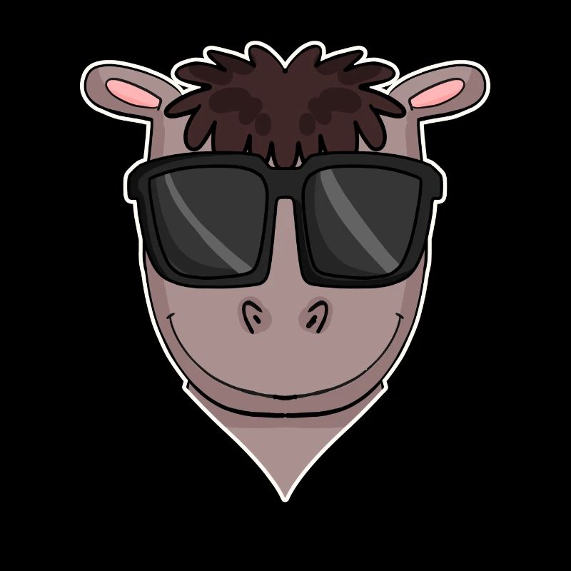 Pferd mit Sonnenbrille