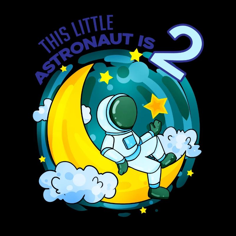 2e anniversaire - 2 ans Cadeau Astronaut Boy