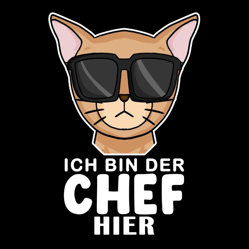 coole Katze - Abessinierkatze Katze Spruch