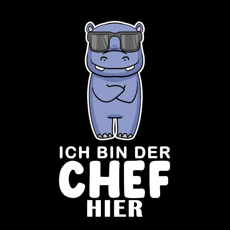 cooles Nilpferd Chef Spruch