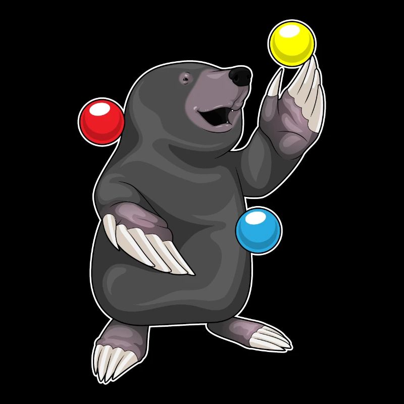 Mole Juggler Juggling