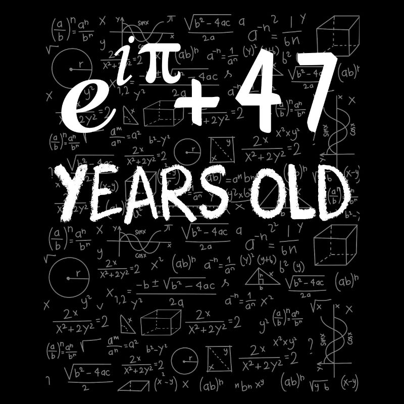46th Birthday 46 Years Euler Identity Math Gift