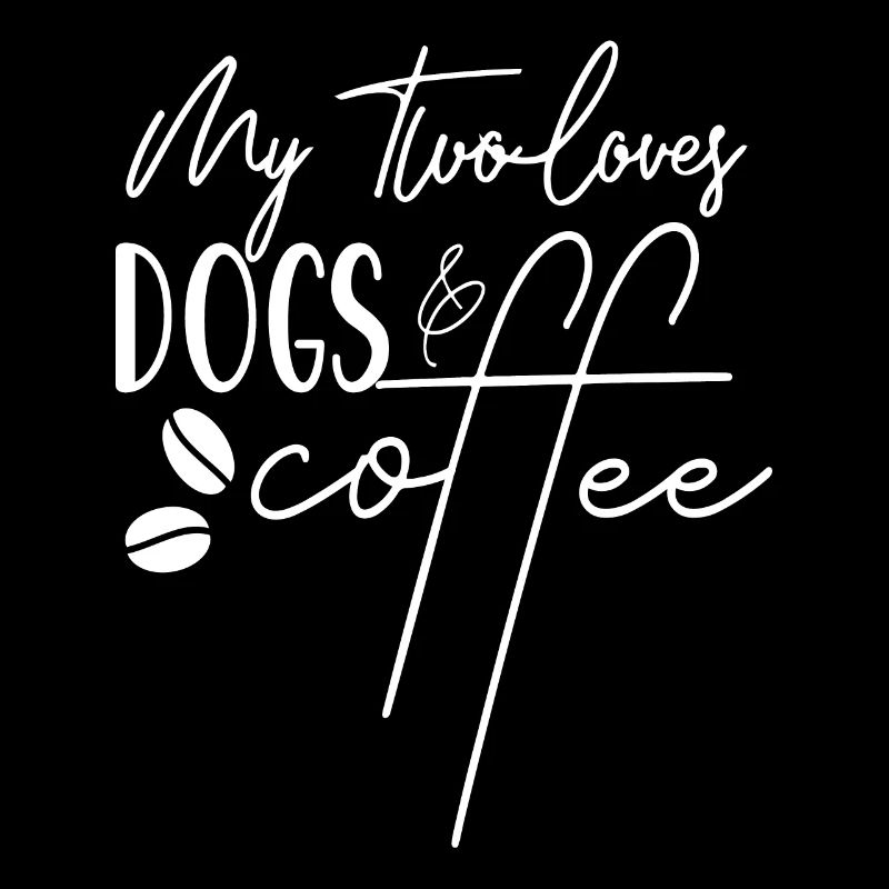 Mes deux amours les chiens et le café