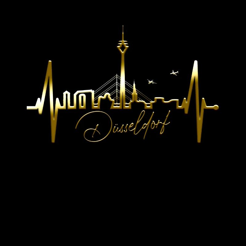 Dusseldorf Skyline Heartbeat Dear Dusseldorf