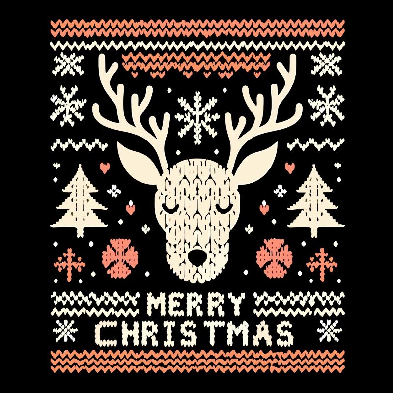 Pull de Noël moche renne