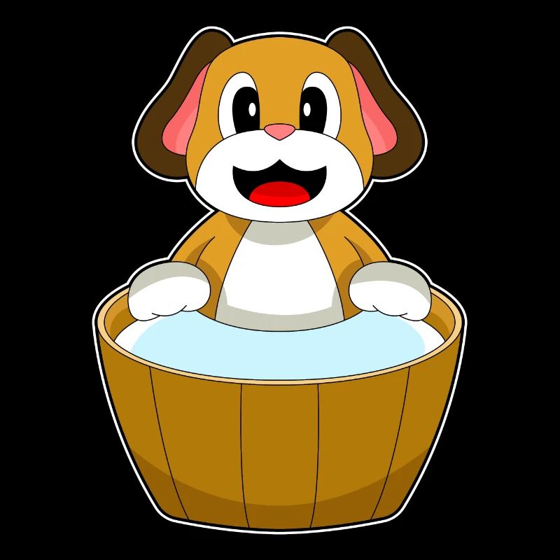 Baignoire de bain pour chien