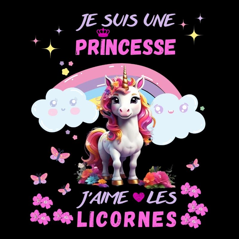 Ich bin eine Prinzessin, ich liebe Einhörner