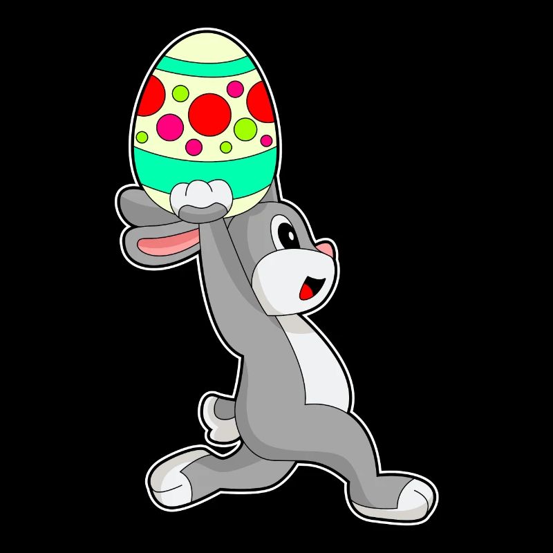 Jogging de Pâques avec un lapin