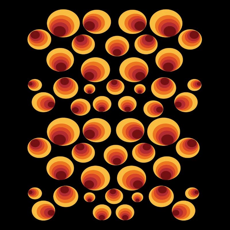 50 ' s 60 ' s Polka Dot Circle Style Pattern