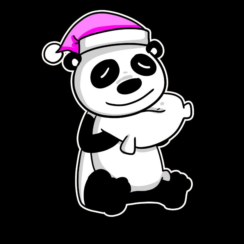 Panda Müde Ausschlafen Schlafen Mädchen