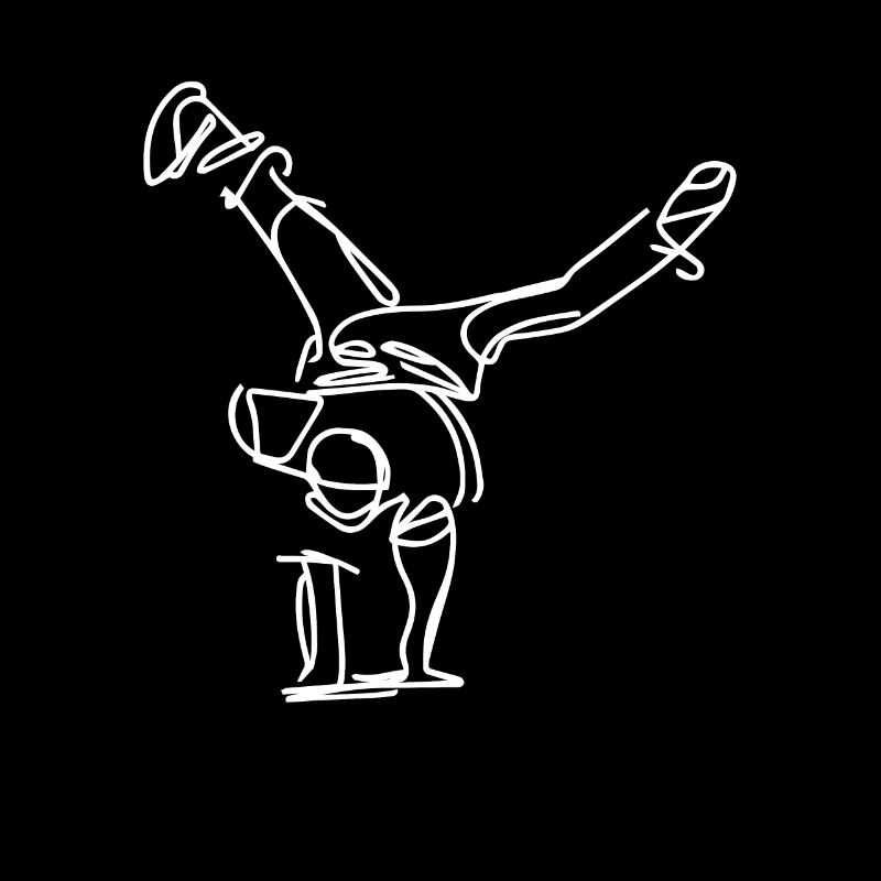 Breakdancer Zeichnung