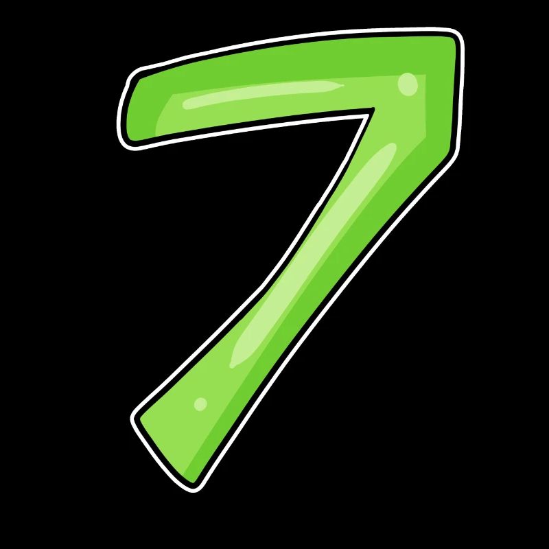 7 - sieben grün