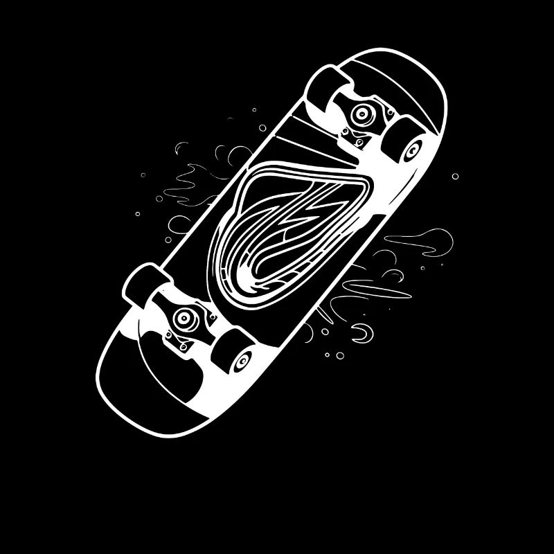 Dessin de planche à roulettes