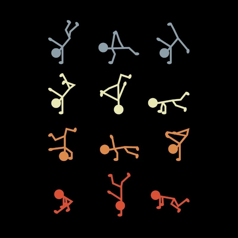 Figurines bâton breakdancer