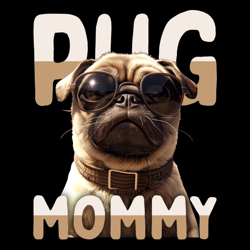 Pug Mommy Mops Mama Muttertag Pug Mom Süßer Mops
