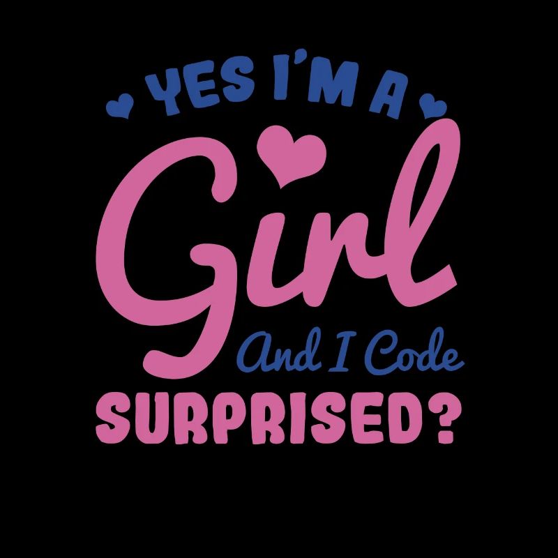 Mädchen und Programmiererin