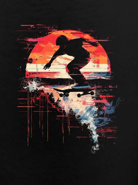 Skateboarder Steamwave