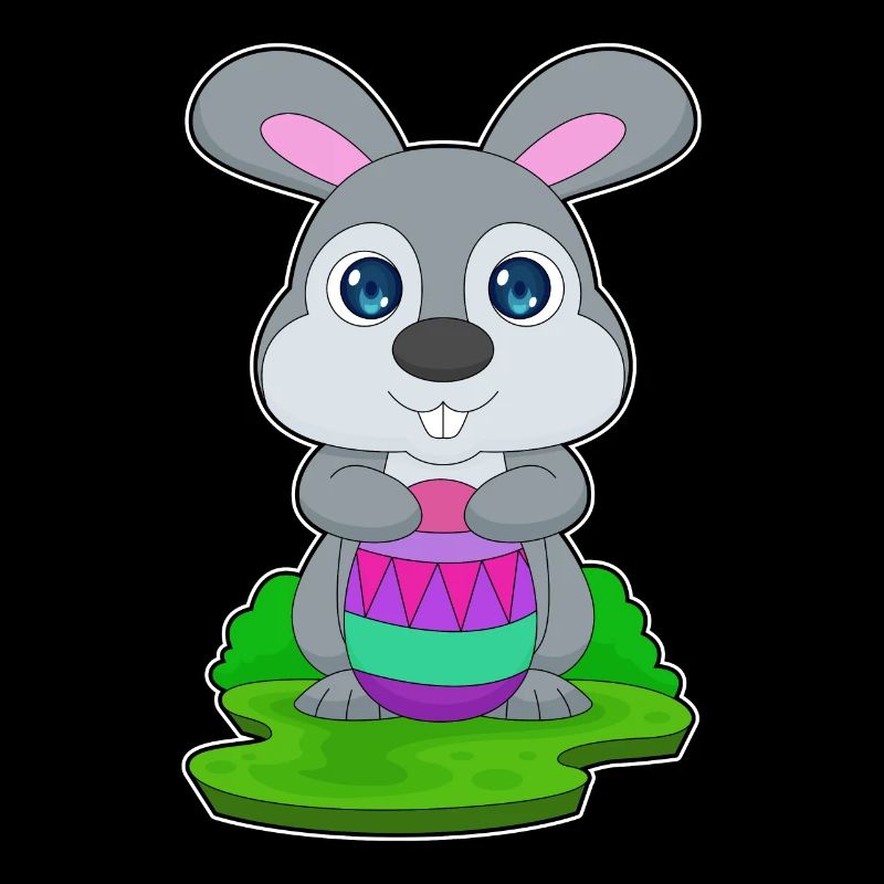 Oeuf de Pâques lapin