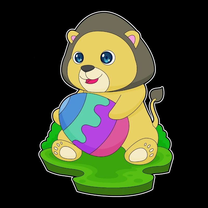 Oeuf de Pâques Lion
