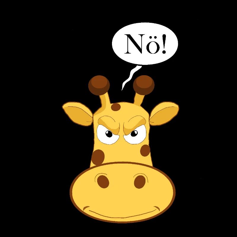 Statement Nope Giraffe, No Fun Comic, Just Nope