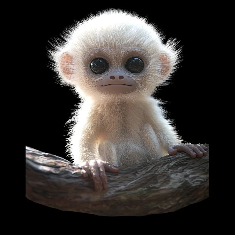 Gibbon Monkey Whitehand Gibbon Monkey Cute Lar Gibbons