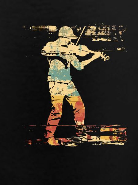 Violin Comic Style