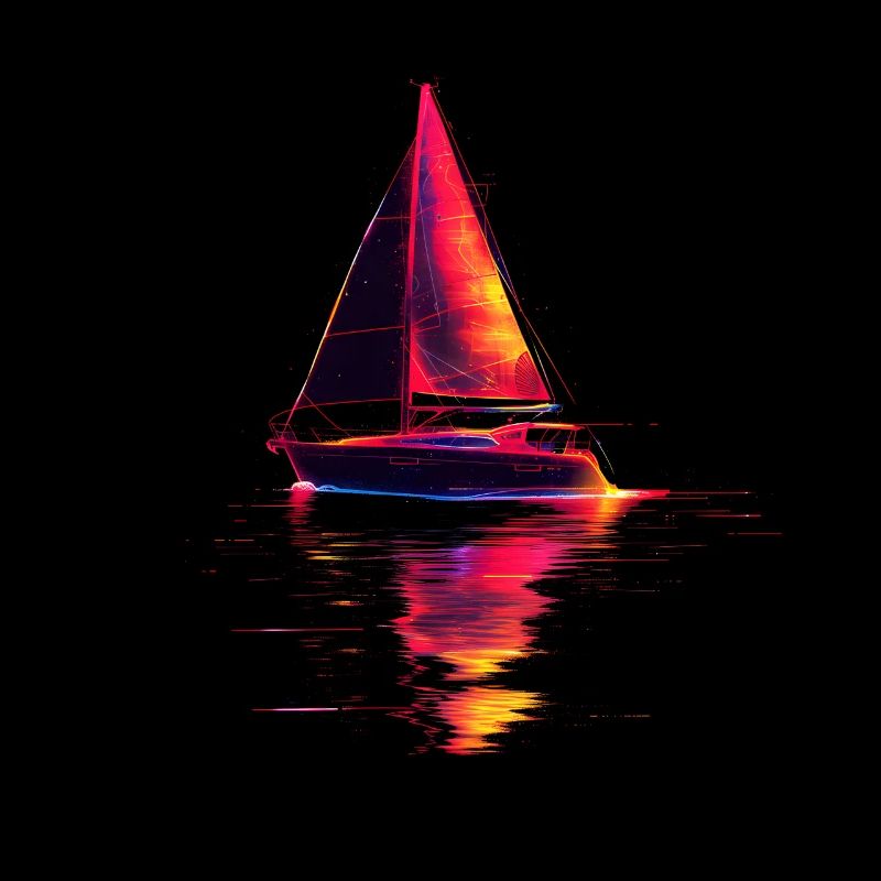Sailing ship Retrowave