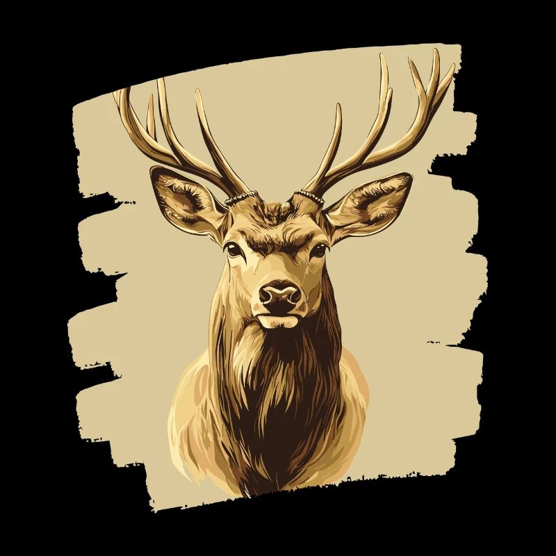 Cerf avec bois