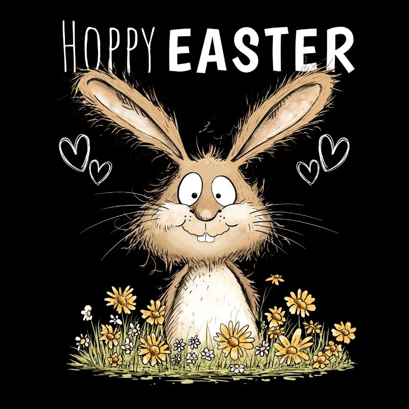 Hoppy Easter Easter Bunny Easter Motif Easter Bunny
