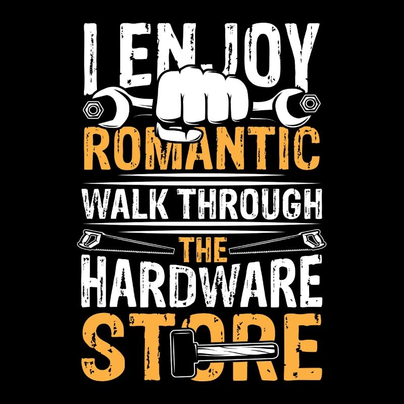 Romantic walk through hardware store