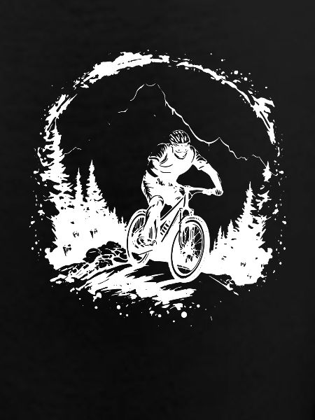 Mountain Biking Drawing