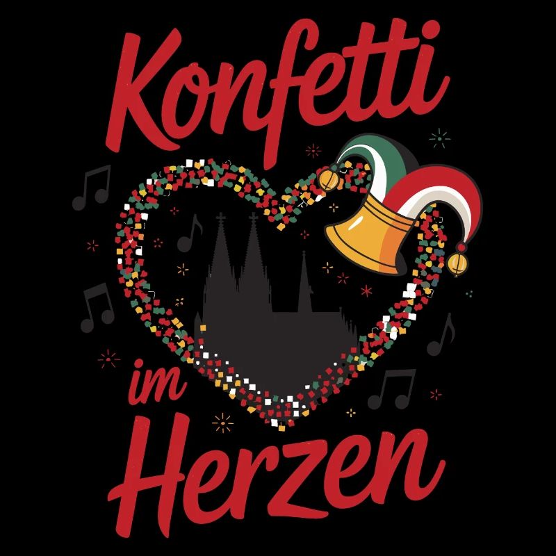 Köln Konfetti Im Herzen Karneval Herz Kölner Köln