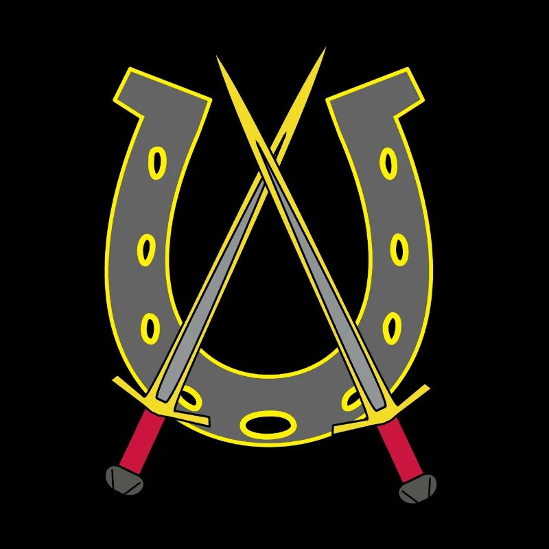 Chevalier médiéval épée épées fer à cheval