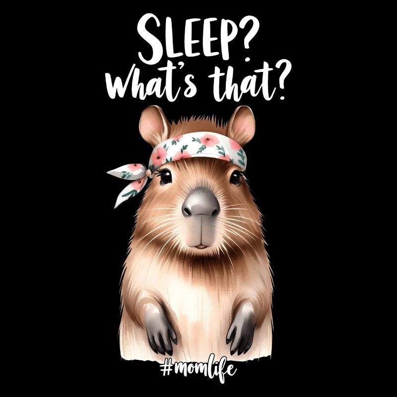 Schlaf? Was Ist Das? Capybara Mutter Mama Geschenk