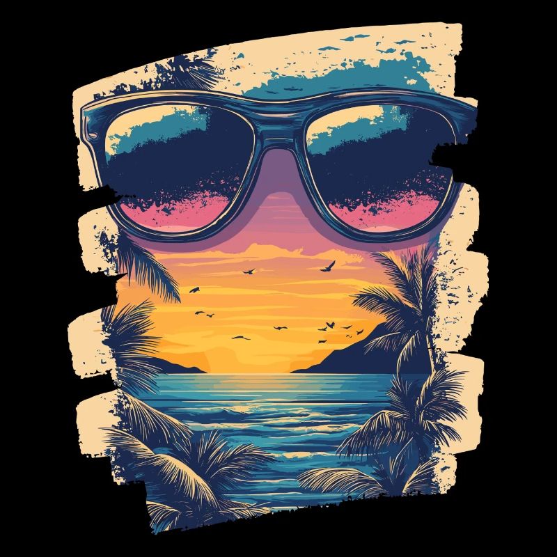 Sunglasses Summer Palm Trees