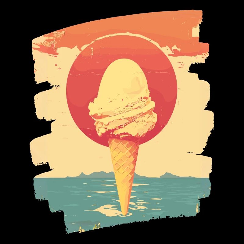 Eis und Eiscreme Kugel