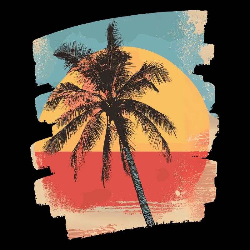 Palm Tree Sunset Summer Sun
