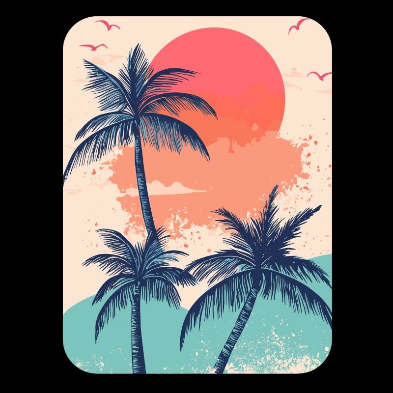 Palm Tree Sunset Summer Sun
