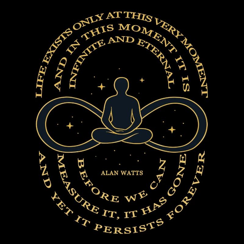 Alan Watts Time Infinity Tee