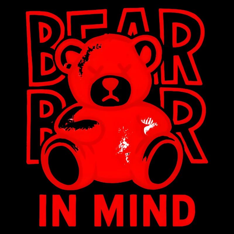Bear in Mind – Roter Teddy Bär Shirt Statement Red